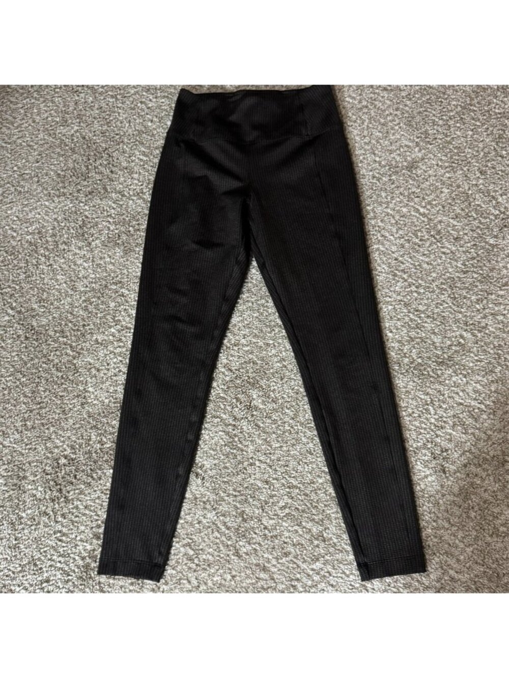 Athleta Delancey Houndstooth Tight Womens XS Black Brown Stretch Leggings Pants